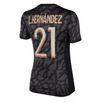 Paris Saint-Germain Lucas Hernandez #21 Tretí Ženy futbalový dres 2023-24 Krátky Rukáv
